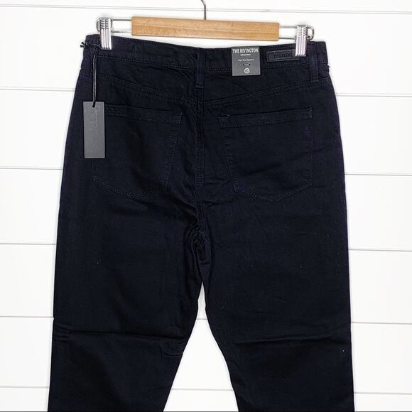 BLANKNYC High Waist Striped Tapered Cropped Jeans Black Size 28 - Picture 9 of 11